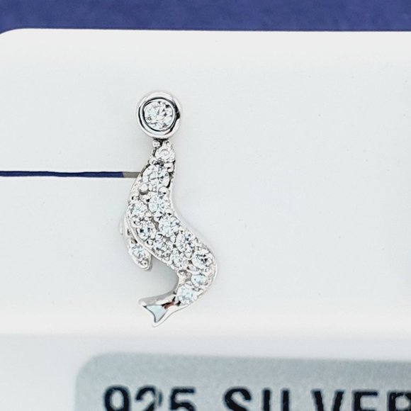 925 Sterling Silver CZ Stud Earrings for Women/Girl, US925P1242 - Picture 5 of 8